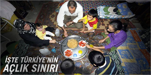 İŞTE TÜRKİYE`NİN AÇLIK SINIRI