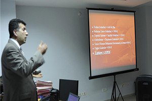 Çiftçilere kiraz üreticiliği anlatıldı