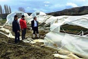 Tekirdağ`da Lodos Seralara Hasar Verdi