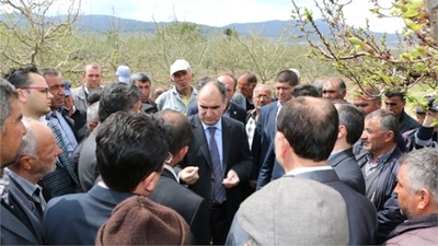 Don Vuran Meyve Bahçelerinde Hasar Tespiti Yapıldı