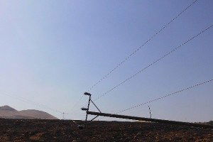 Yine Anız Yangını, 6 Köy Elektriksiz Kaldı