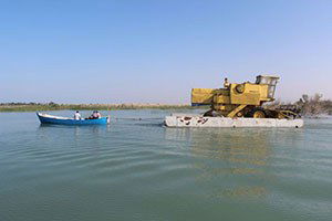 Biçerdöver, Beyşehir Gölü`ndeki adaya salla götürüldü