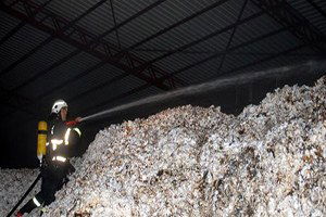 ANTBİRLİK`in Pamuk Depolarında Yangın Çıktı
