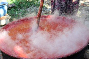 Köylerde Kışlık Salça Yapımı Başladı