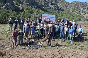 Osmancık`ta 110 Ceviz Fidanı Toprakla Buluştu