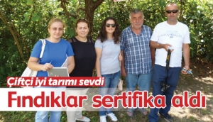 Fındıklar Sertifika Aldı