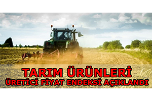 Tarım Ürünleri Üretici Fiyat Endeksi Açıklandı