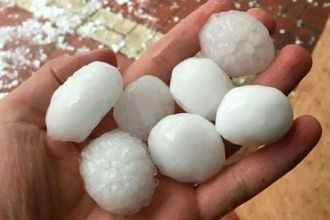 Mersin`de Dolu Yağışı