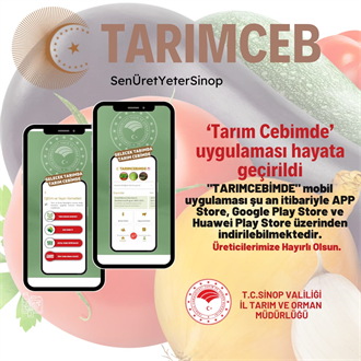 TARIMCEBİMDE UYGULAMASI KULLANIMA SUNULDU