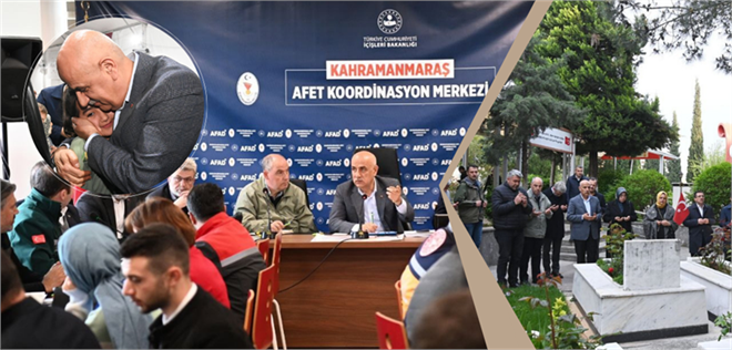 BAKAN KİRİŞCİ KAHRAMANMARAŞ`TA DEPREMZEDELERLE İFTARDA BİRARAYA GELDİ